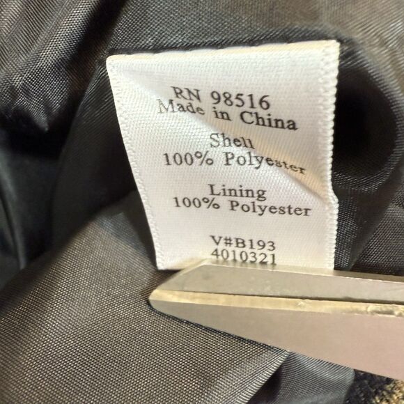 Coldwater Creek Jacket Blazer Ruched Sleeves Y2k Petite Medium 10/12 - Picture 3 of 10